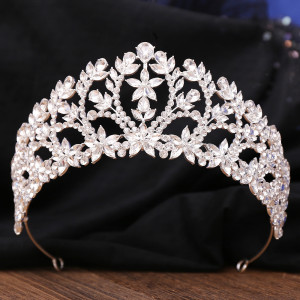Alloy Crystal Crown Wedding Ball Party Bridal Crown