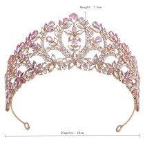 Alloy Crystal Crown Wedding Ball Party Bridal Crown