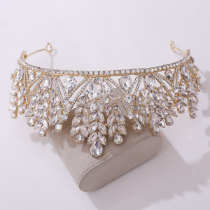 Alloy Crystal Crown Wedding Ball Party Bridal Crown