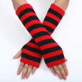 COSPLAY Christmas Long Arm Cover Open Finger Gloves Decorative Gloves