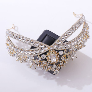 Alloy Crystal Crown Wedding Ball Party Bridal Crown