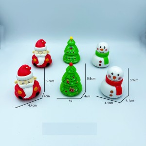 Christmas snowman, Christmas tree shaped toy car, kindergarten Christmas gift
