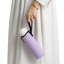 Insulated portable cup cover, crossbody, outdoor sports water bottle bag, thickened diving material water bottle cover