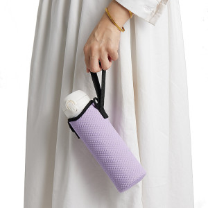 Insulated portable cup cover, crossbody, outdoor sports water bottle bag, thickened diving material water bottle cover