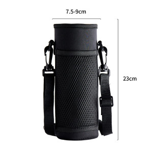 Insulated portable cup cover, crossbody, outdoor sports water bottle bag, thickened diving material water bottle cover