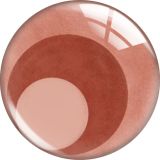 20MM Pink pattern glass snap button charms
