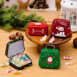 Christmas decoration products, tin plated handbags, candy boxes, children's gifts, small iron boxes, mini handbags