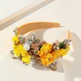 Baroque sponge full diamond  headband hair accessories