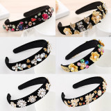 Baroque sponge full diamond  headband hair accessories