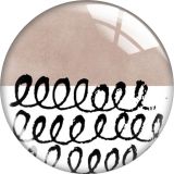 20MM Green pattern glass snap button charms