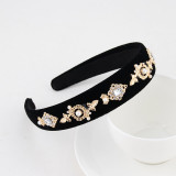 Baroque sponge full diamond  headband hair accessories