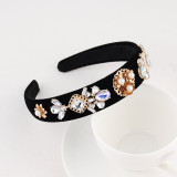 Baroque sponge full diamond  headband hair accessories