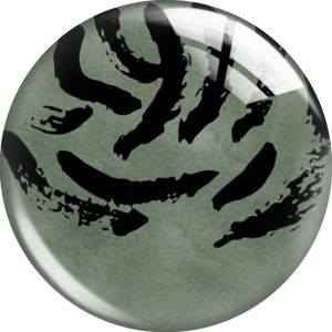 20MM Green pattern glass snap button charms