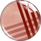 20MM Pink pattern glass snap button charms
