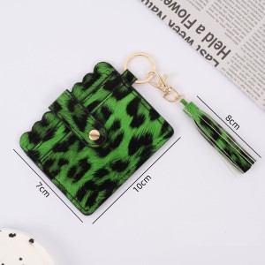 PU leather tassel bracelet, keychain, coin purse, bank card, public transportation card, card holder