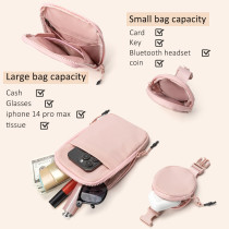 Lulu adjustable crossbody bag, detachable chest bag, men's and women's outdoor sports waterproof nylon waist bag