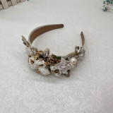 Baroque sponge full diamond  headband hair accessories