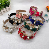 Baroque sponge full diamond  headband hair accessories