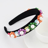 Baroque sponge full diamond  headband hair accessories