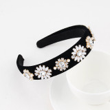 Baroque sponge full diamond  headband hair accessories