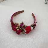 Baroque sponge full diamond  headband hair accessories