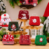 Christmas decoration products, tin plated handbags, candy boxes, children's gifts, small iron boxes, mini handbags