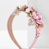 Baroque sponge full diamond  headband hair accessories