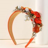 Baroque sponge full diamond  headband hair accessories