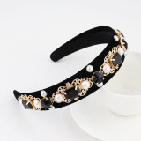 Baroque sponge full diamond  headband hair accessories