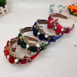 Baroque sponge full diamond  headband hair accessories