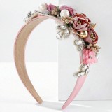 Baroque sponge full diamond  headband hair accessories