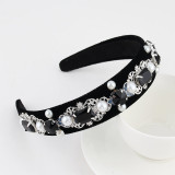 Baroque sponge full diamond  headband hair accessories