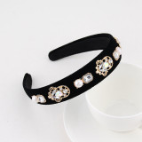 Baroque sponge full diamond  headband hair accessories