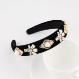 Baroque sponge full diamond  headband hair accessories