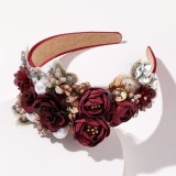Baroque sponge full diamond  headband hair accessories