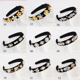 Baroque sponge full diamond  headband hair accessories
