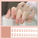 Handmade wearable nail art with silver glitter butterfly nail patches and wearable nail patches (including glue)