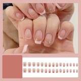 Handmade wearable nail art with silver glitter butterfly nail patches and wearable nail patches (including glue)