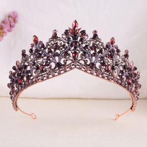 Alloy Crystal Crown Wedding Ball Party Bridal Crown