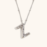 Stainless steel party balloon English pendant necklace