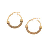 Stainless steel personalized mesh earrings