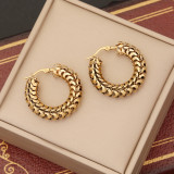 Stainless steel personalized mesh earrings
