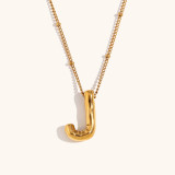 Stainless steel party balloon English pendant necklace