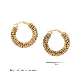 Stainless steel personalized mesh earrings