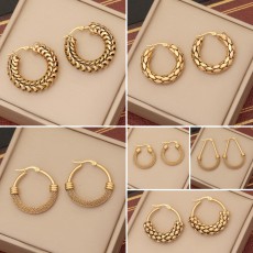 Stainless steel personalized mesh earrings