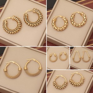 Stainless steel personalized mesh earrings