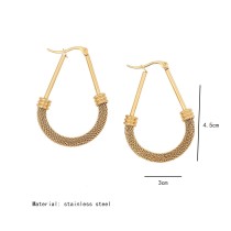 Stainless steel personalized mesh earrings