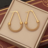 Stainless steel personalized mesh earrings