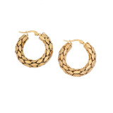 Stainless steel personalized mesh earrings