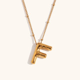 Stainless steel party balloon English pendant necklace